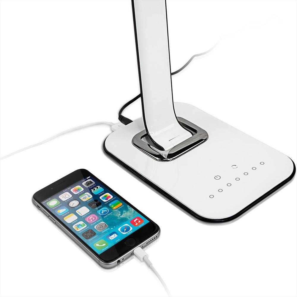 Lámpara De Escritorio Turcom Led Regulable 7 Brillos 5 Modos De Color Puerto Usb img #5