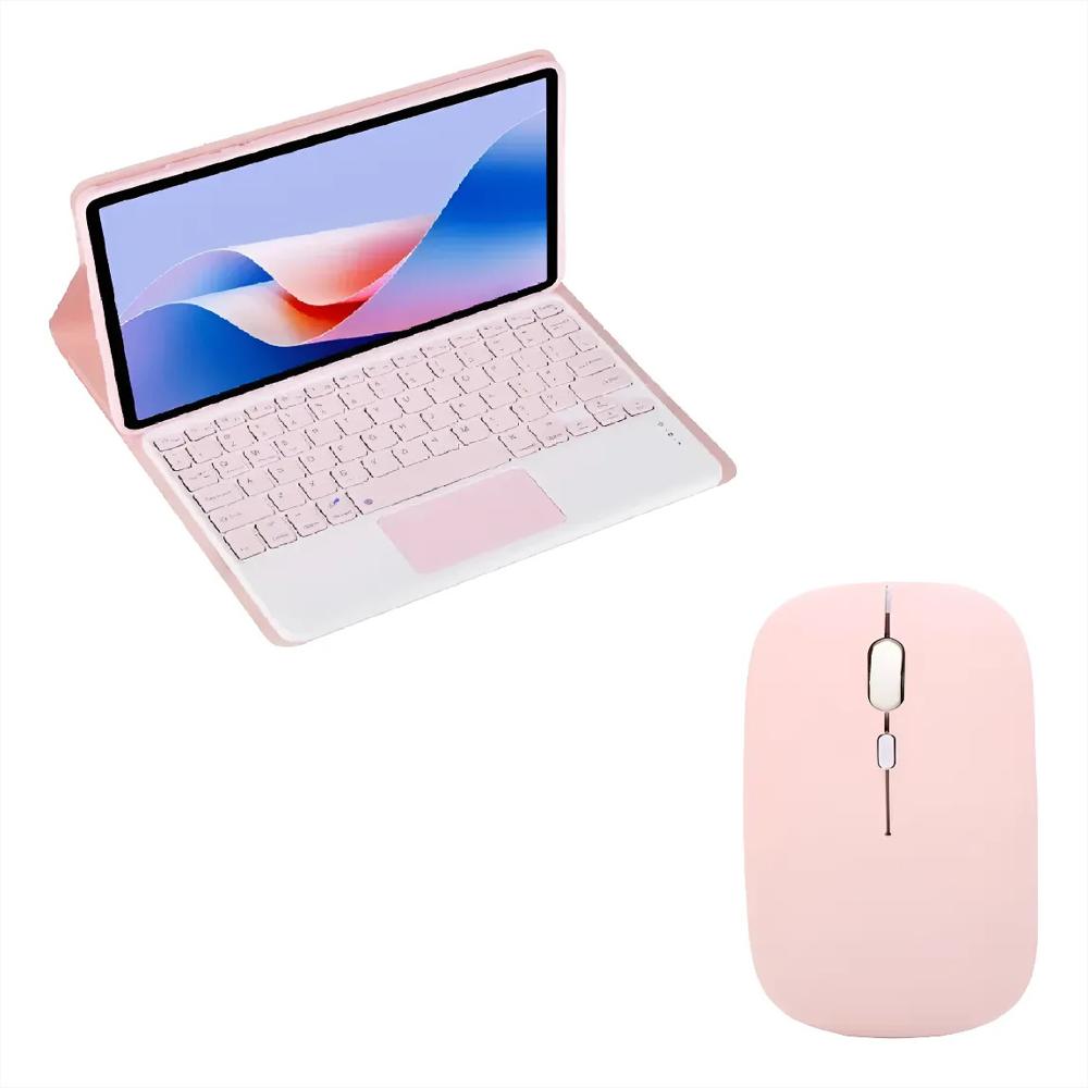 Estuche Teclado Trackpad Para Ipad Air 4 / Air 5 10.9 Rosa +Mouse img #1