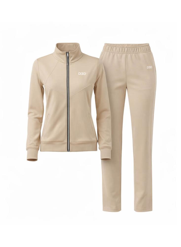Conjunto Deportivo O Sudadera Para Mujer Unitono. Beige img #1