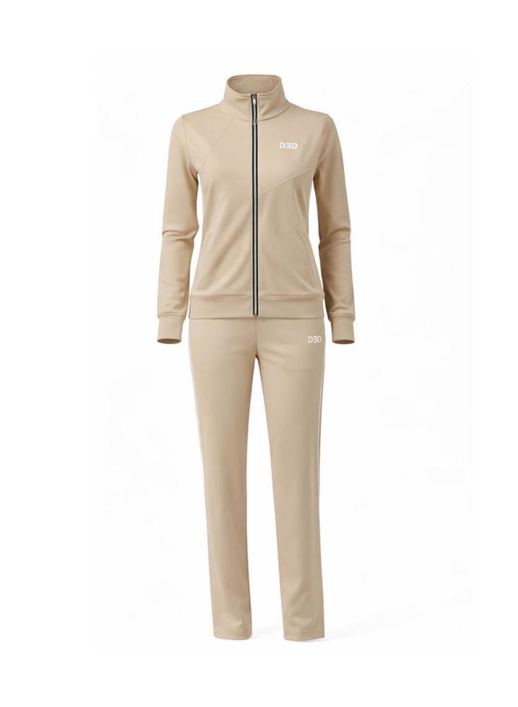 Conjunto Deportivo O Sudadera Para Mujer Unitono. Beige img #2