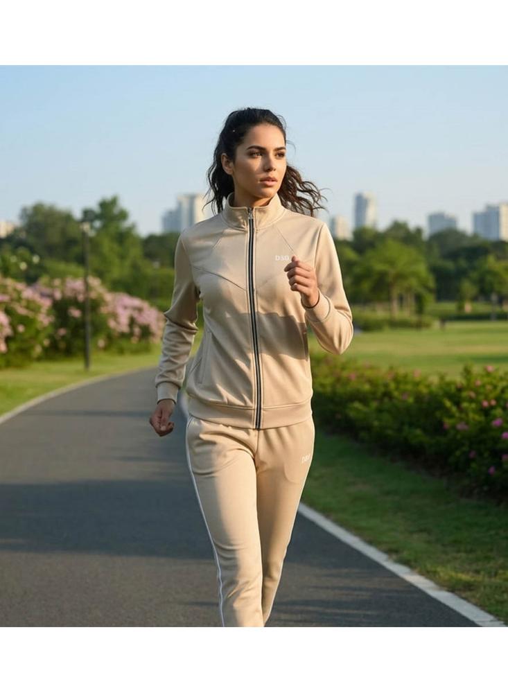 Conjunto Deportivo O Sudadera Para Mujer Unitono. Beige img #4