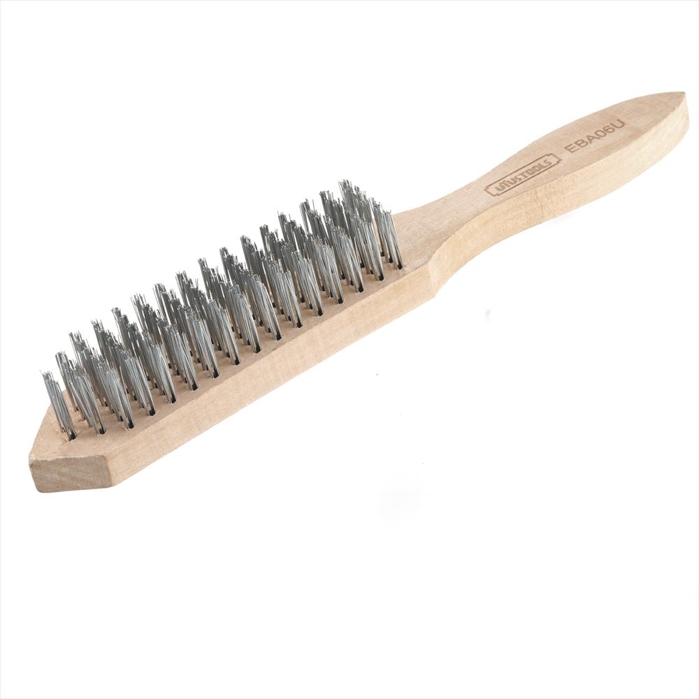 Cepillo Escobilla Acero 25X0.33Mm Uyustools Mango Madera img #1