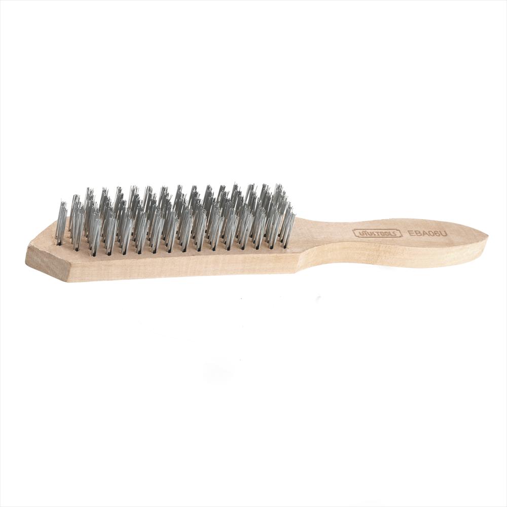 Cepillo Escobilla Acero 25X0.33Mm Uyustools Mango Madera img #2