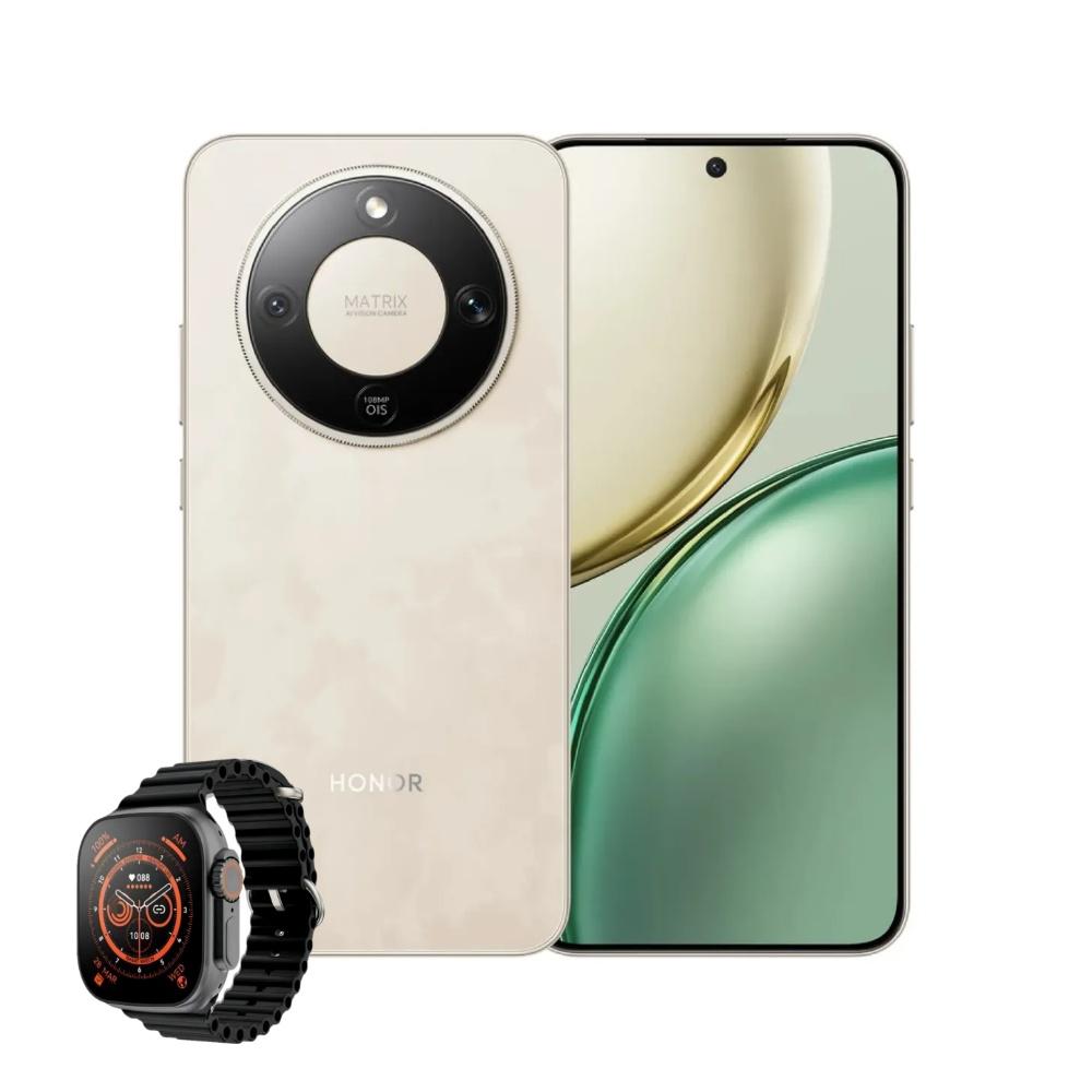 Celular Honor X9d Magic 8 Lite 5G 256Gb 8Gb Ram Dorado + Reloj Inteligente img #1