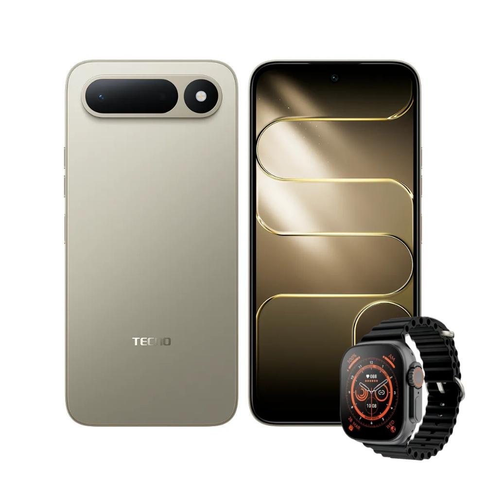 Celular Tecno Spark 50 5G 256Gb 8Gb Dorado + Reloj Inteligente img #1