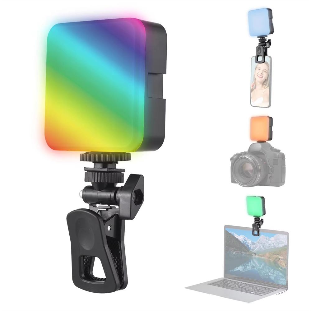 Luz Led Rgb Mj 88 Con Clip Para Celular Y Cámara img #2
