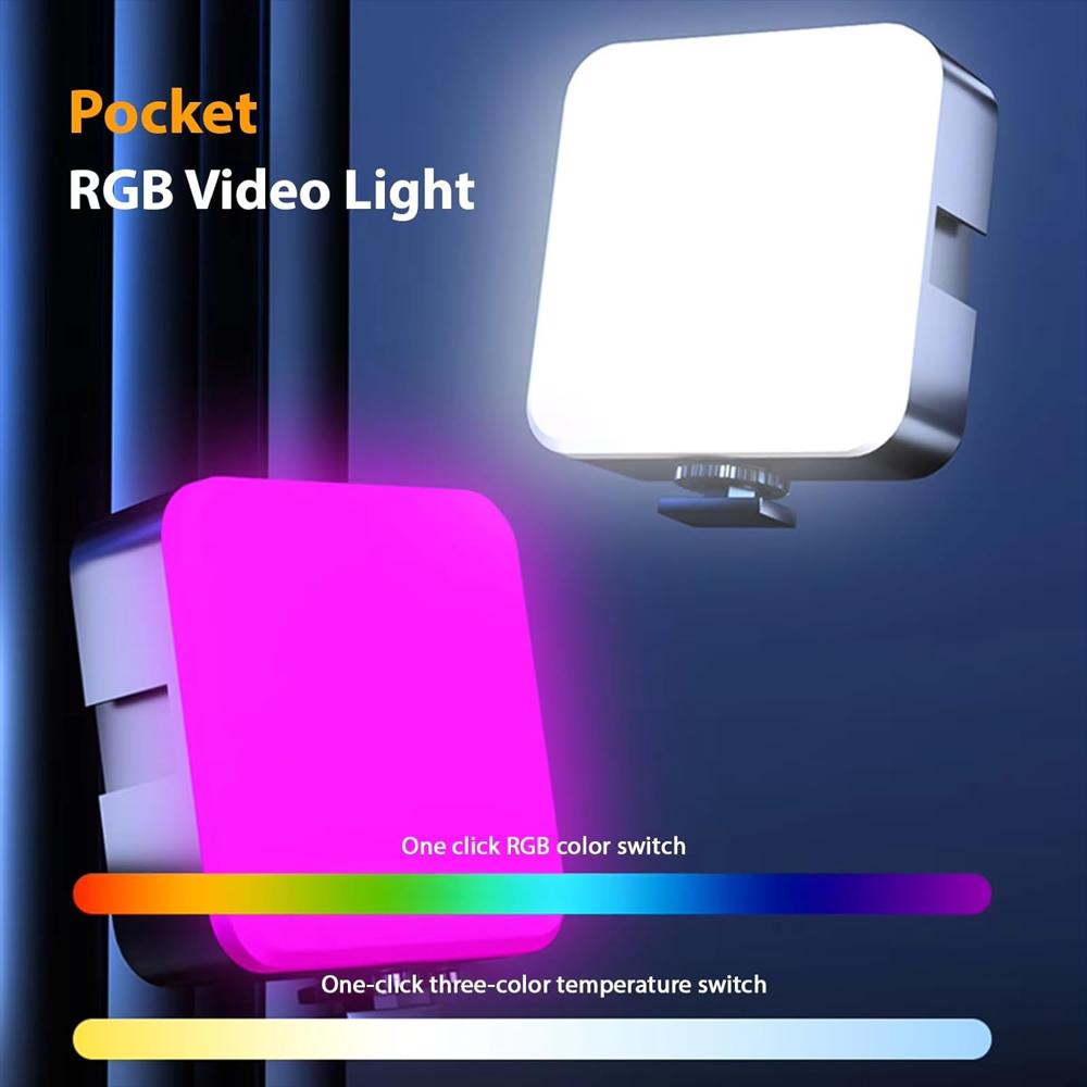Luz Led Rgb Mj 88 Con Clip Para Celular Y Cámara img #3
