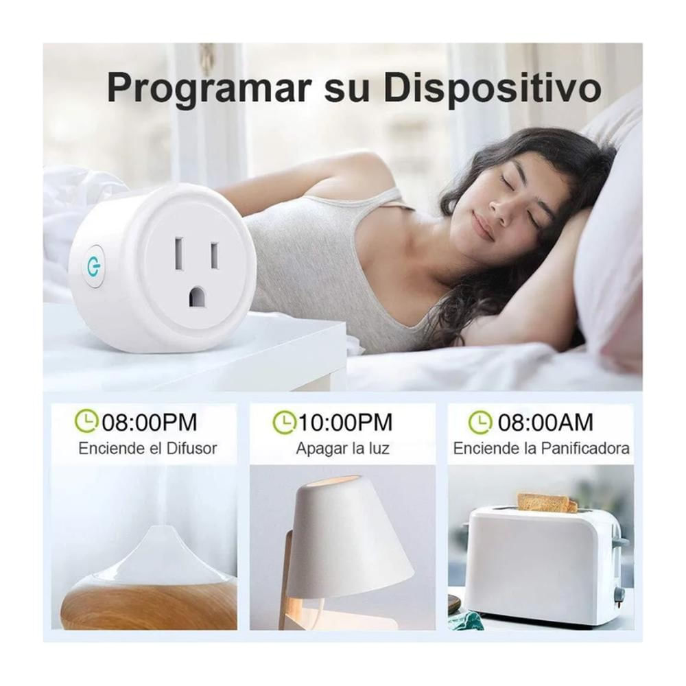 Enchufe Toma Corriente Inteligente Smart Wifi Alexa Rgb img #5