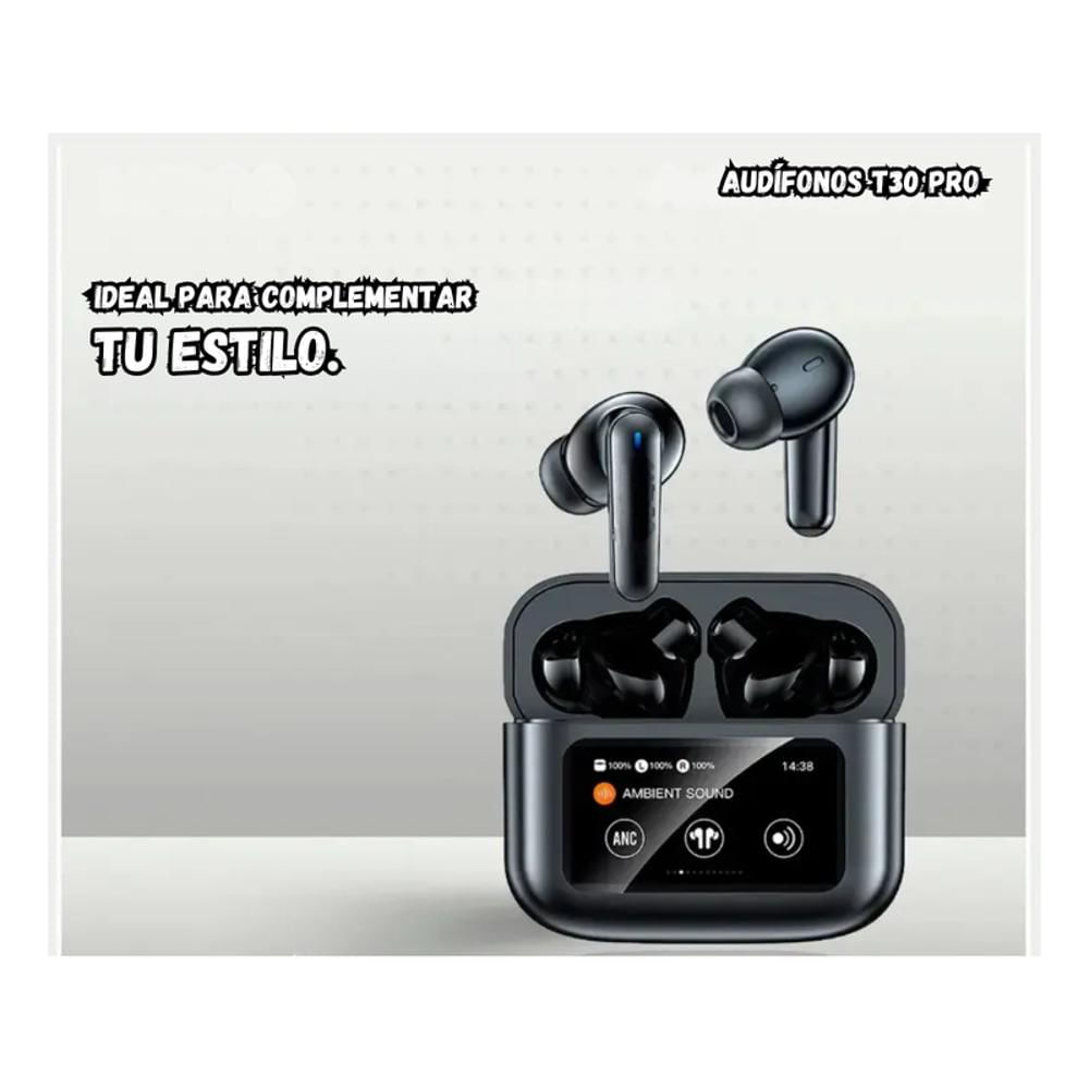 Audifonos Bluetooth Inalambricos Pantalla Tactil T30 Pro img #3