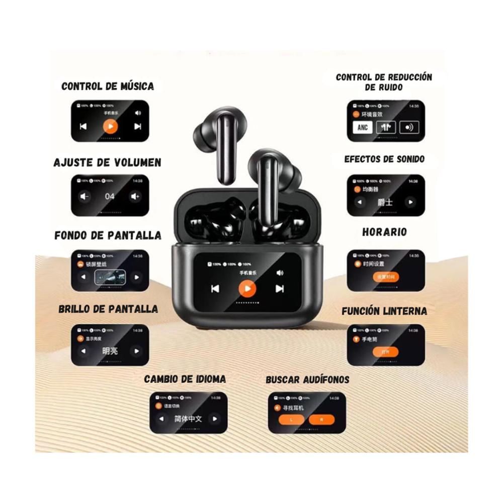 Audifonos Bluetooth Inalambricos Pantalla Tactil T30 Pro img #5