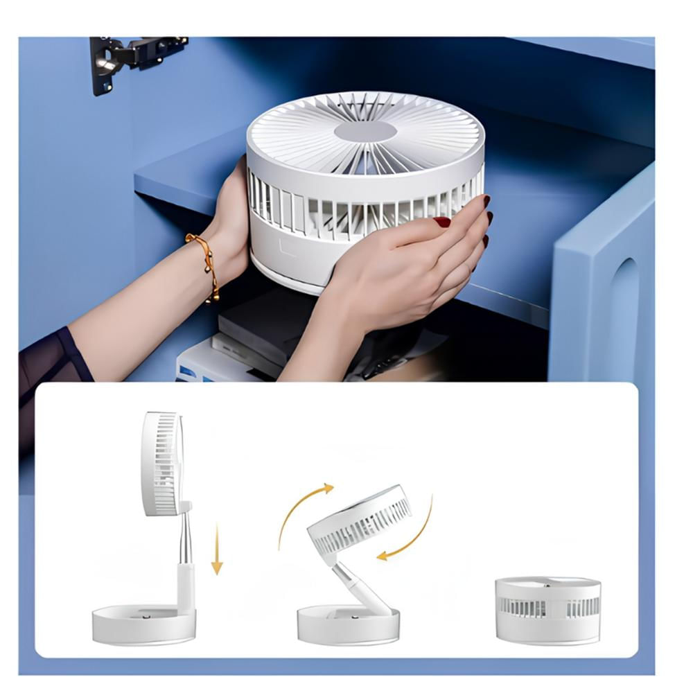 Ventilador Usb Recargable Portátil Retráctil Plegable img #3
