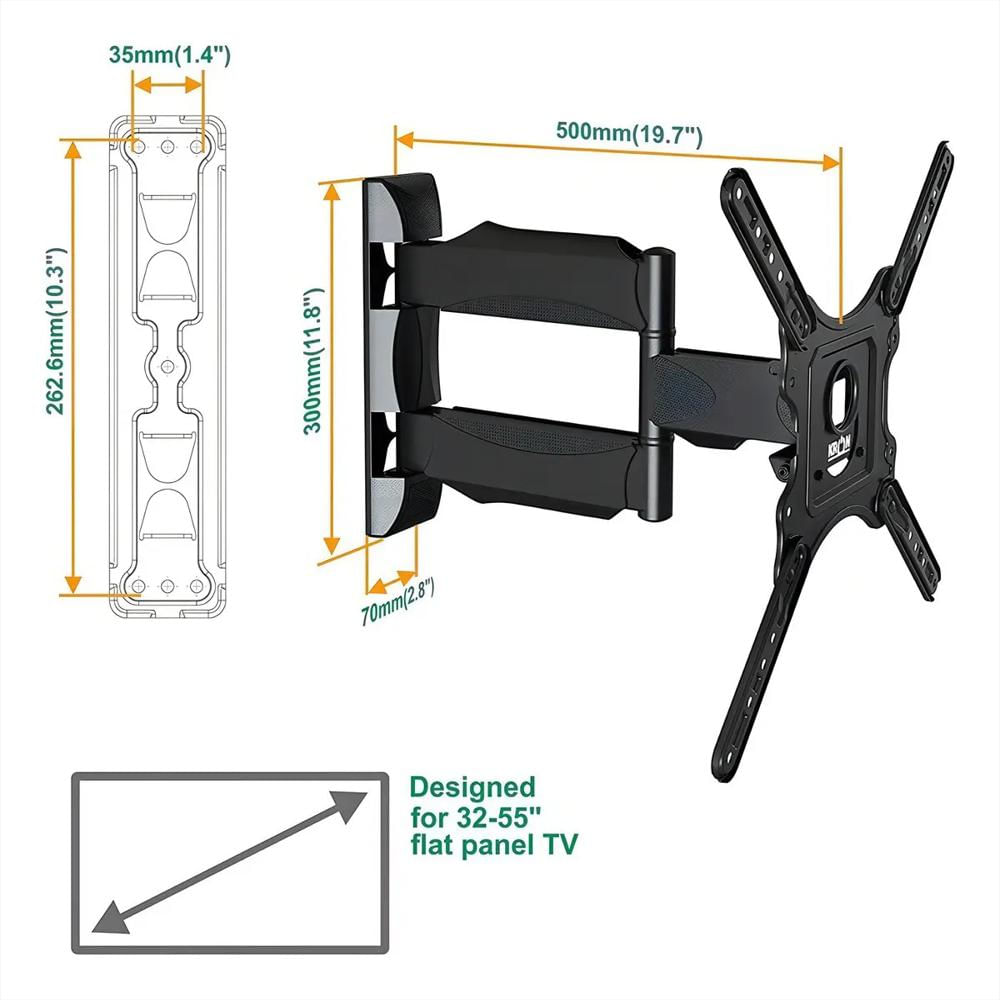 Soporte Tv 32 A 65 P4 Grande Brazo Largo Giratorio img #3