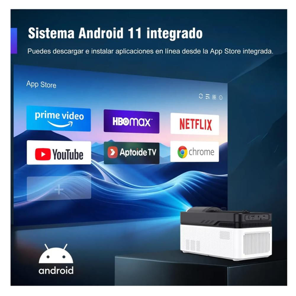 Proyector Magcubic Hy450 900 Tiro Corto 4K Android Wifi 6 img #4