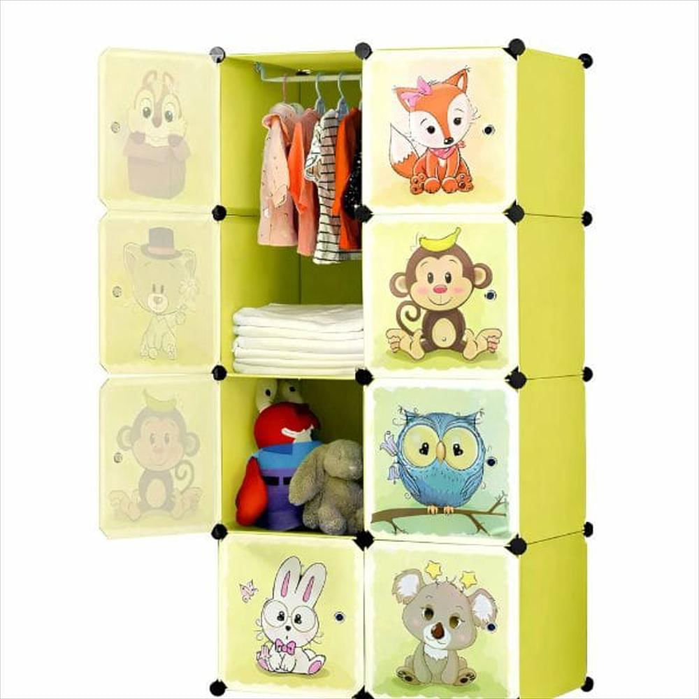 Armario Infantil Modular De Plástico Con Puertas Decoradas img #1