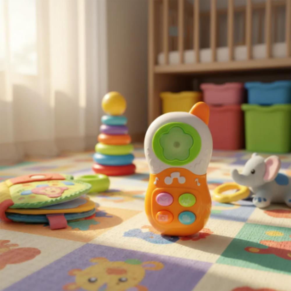 Teléfono Didáctico Para Bebé Con Luces Y Sonidos Niño img #5