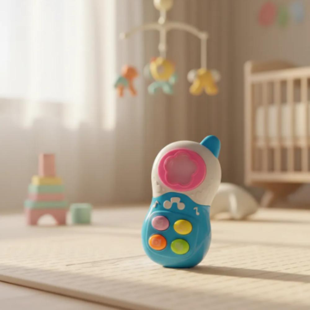 Teléfono Didáctico Para Bebé Con Luces Y Sonidos Niña img #2