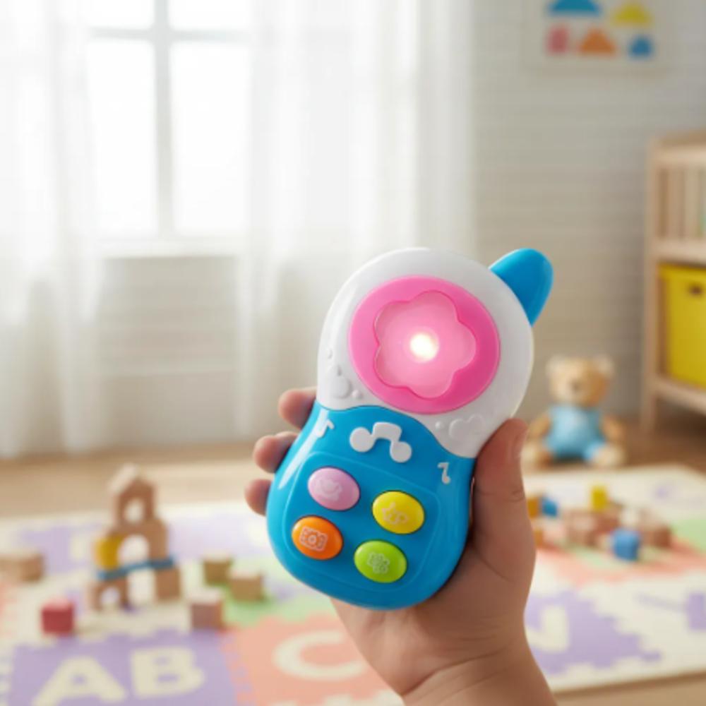Teléfono Didáctico Para Bebé Con Luces Y Sonidos Niña img #5