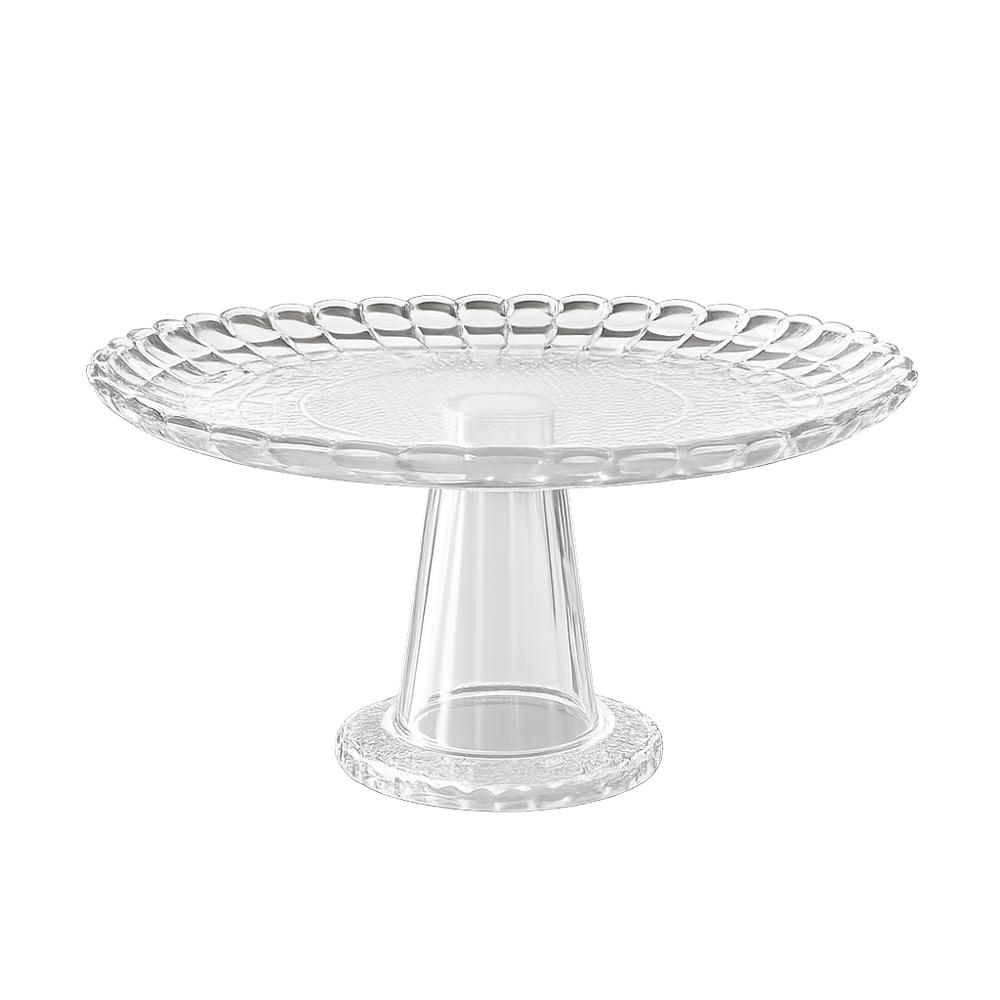 Base Porta Torta Con Pedestal Para Postres Decorativa Transparente img #1