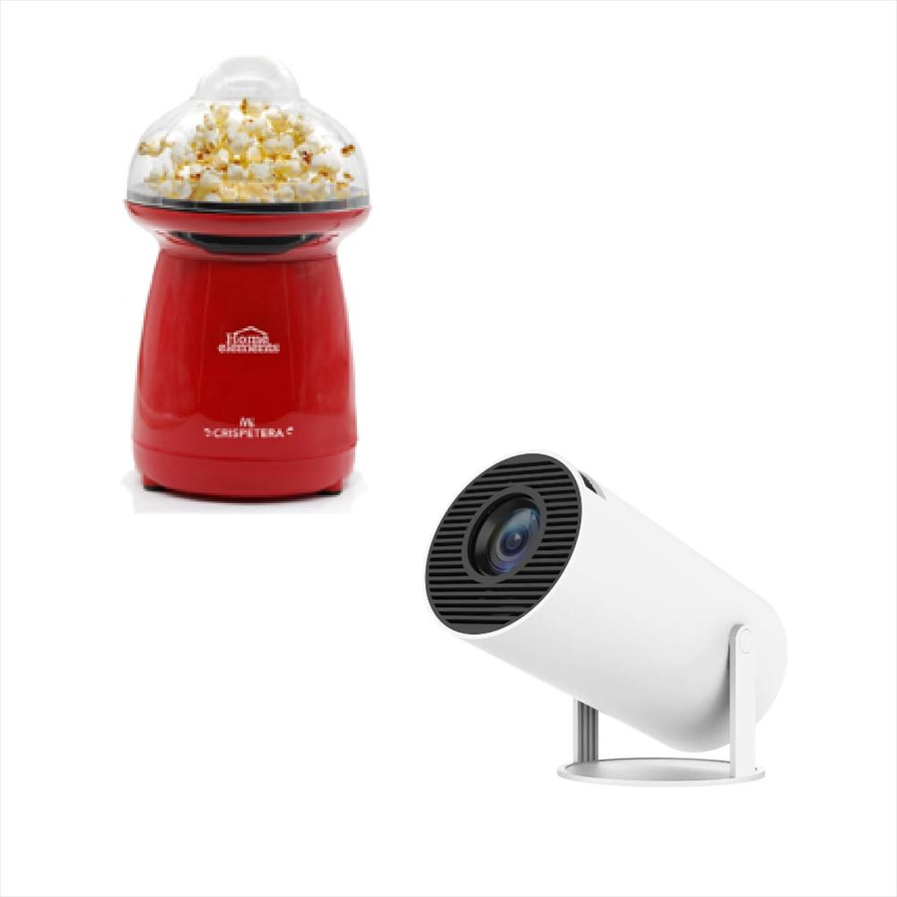 Combo Proyector Inteligente Hy300 + Crispetera Roja img #1