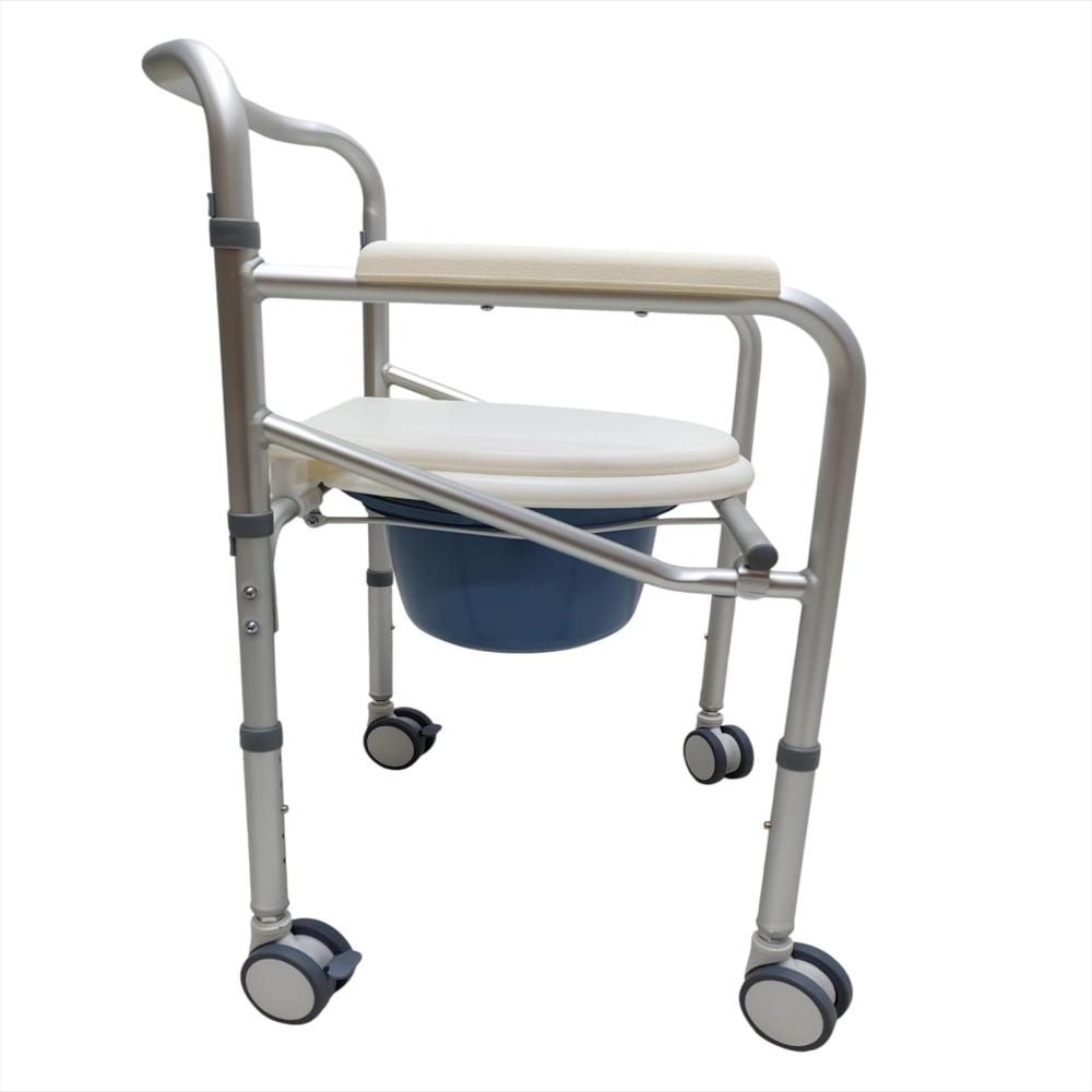 Silla Sanitario En Aluminio Con Ruedas Lowe img #2