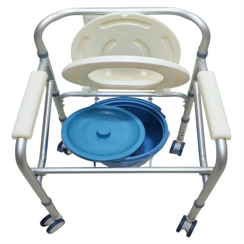 Silla Sanitario En Aluminio Con Ruedas Lowe img #3