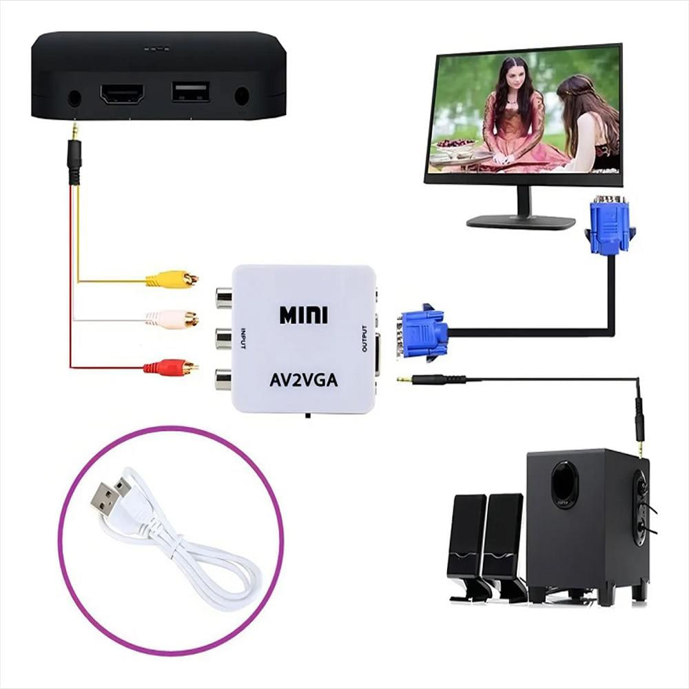 Conversor De Audio Y Video Rca A Vga img #2