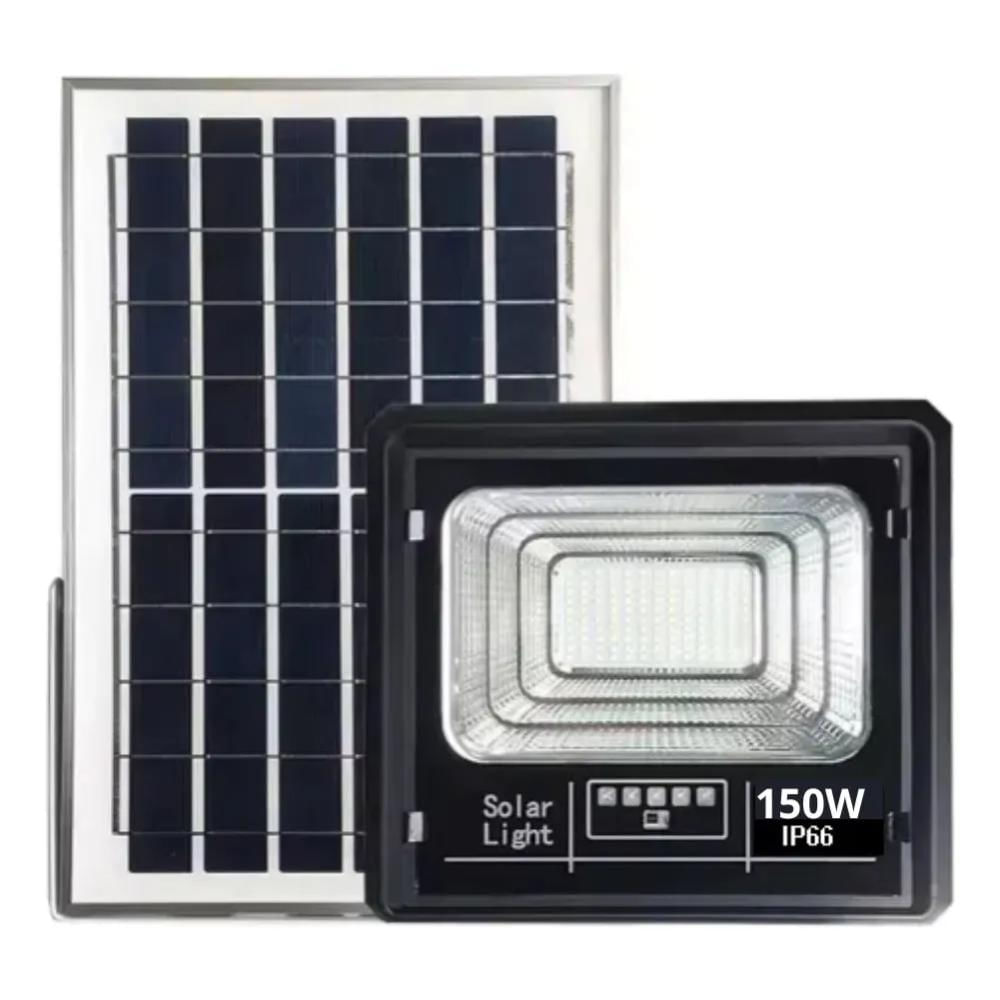 Jortan Reflector Solar 150W Lampara Exterior Panel Solar 6V img #1