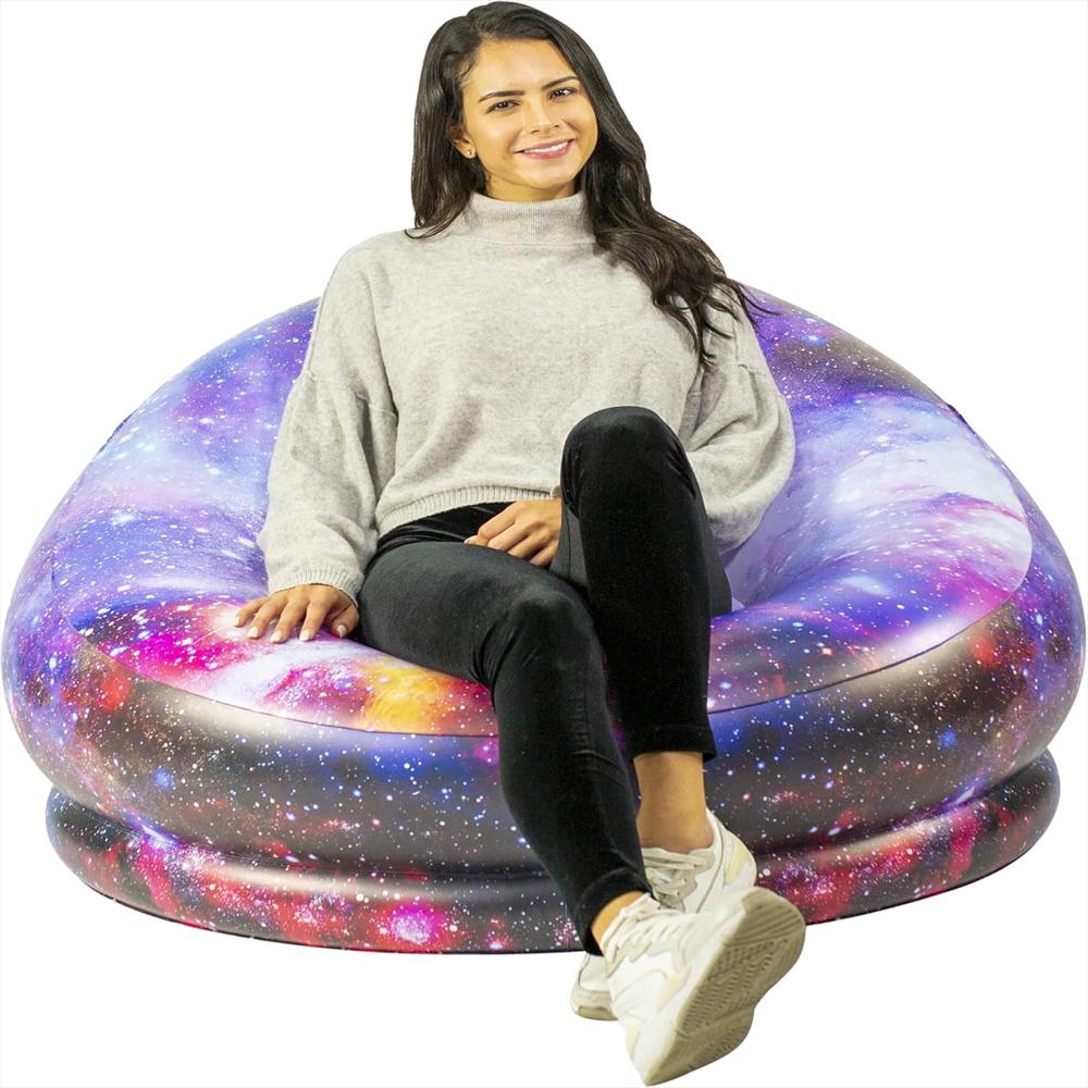 Silla Inflable Air Candy Iluminación Led Telescopio Hubble Personalizable img #1