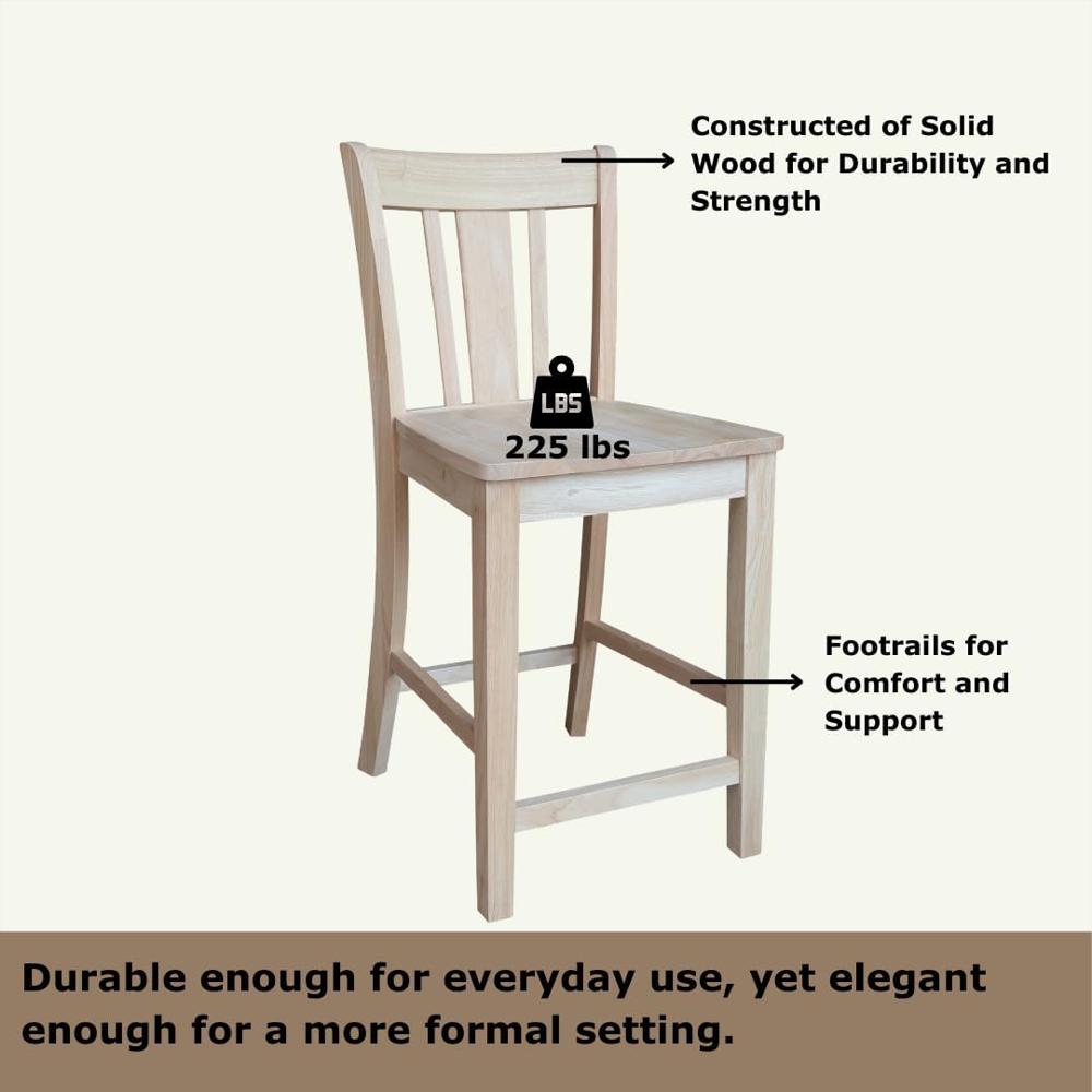 Taburete Ic International Concepts Madera Maciza Personalizable Altura 60 Cm img #5