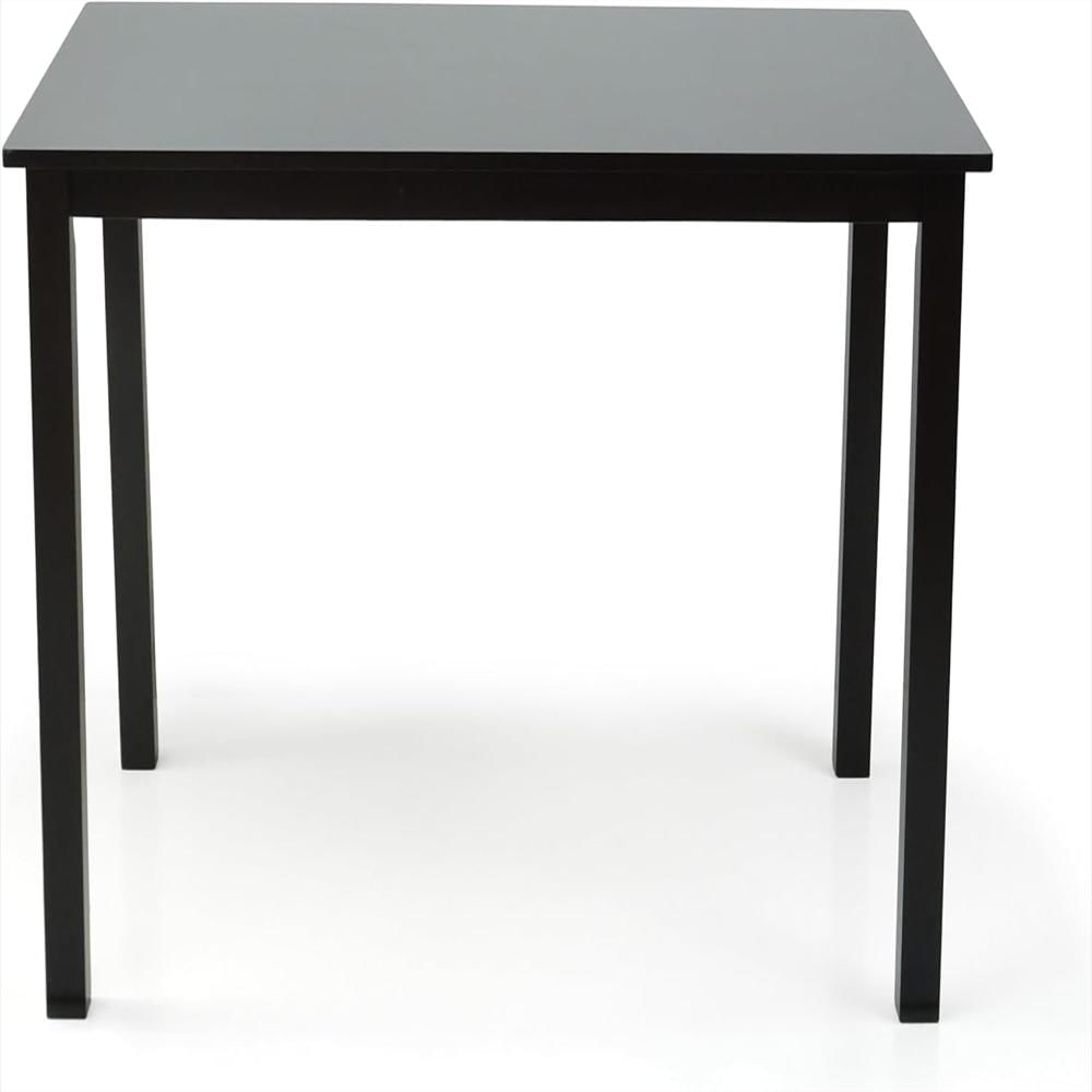 Mesa Rectangular Wickerix Madera Maciza Color Espresso 29 X 43 Pulgadas img #4