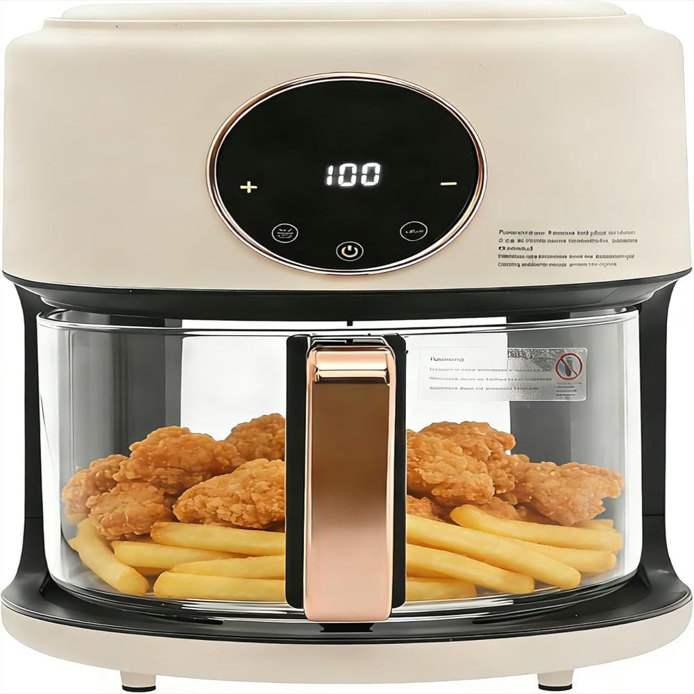 Freidora De Aire Perferate Vidrio 4.44 Cuartos 1200 W Control De Temperatura 175 400°F img #1