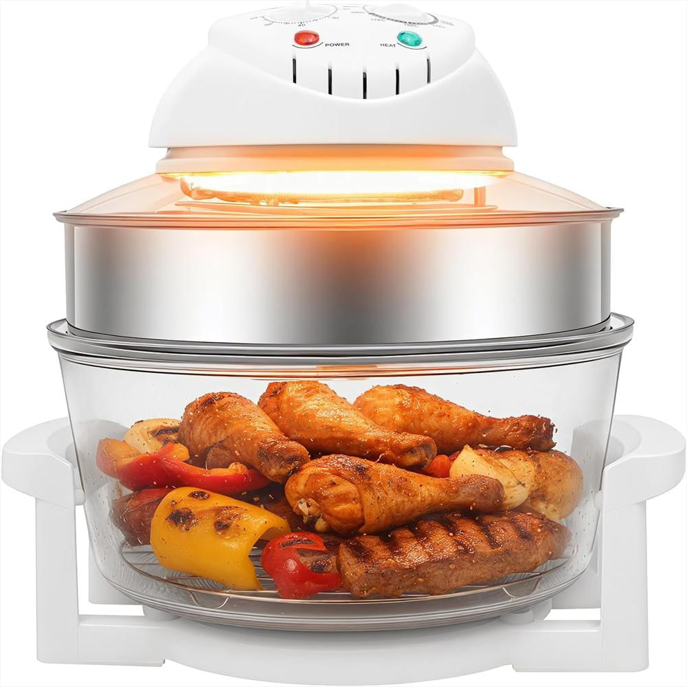 Freidora De Aire Perferate Vidrio Borosilicato 18 Cuartos Calentamiento 360° img #1