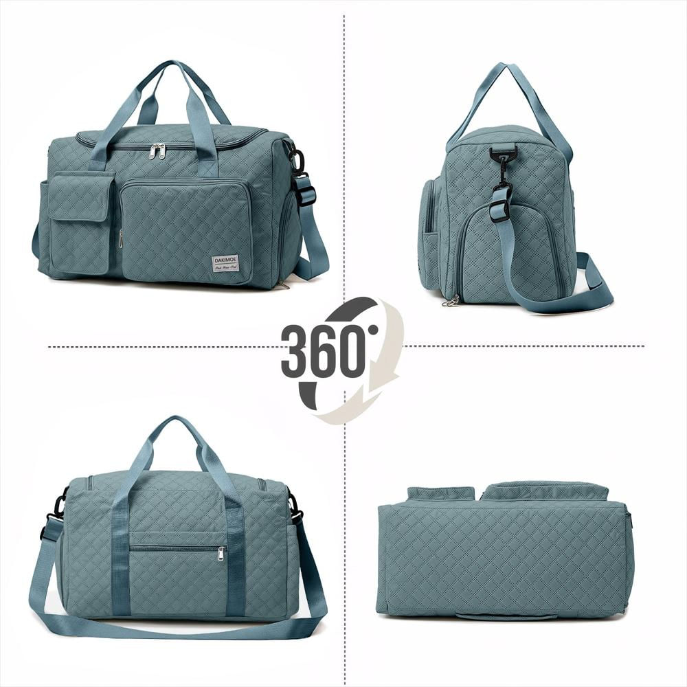 Bolso De Viaje Dakimoe Impermeable Con Compartimento Para Zapatos Verde img #5