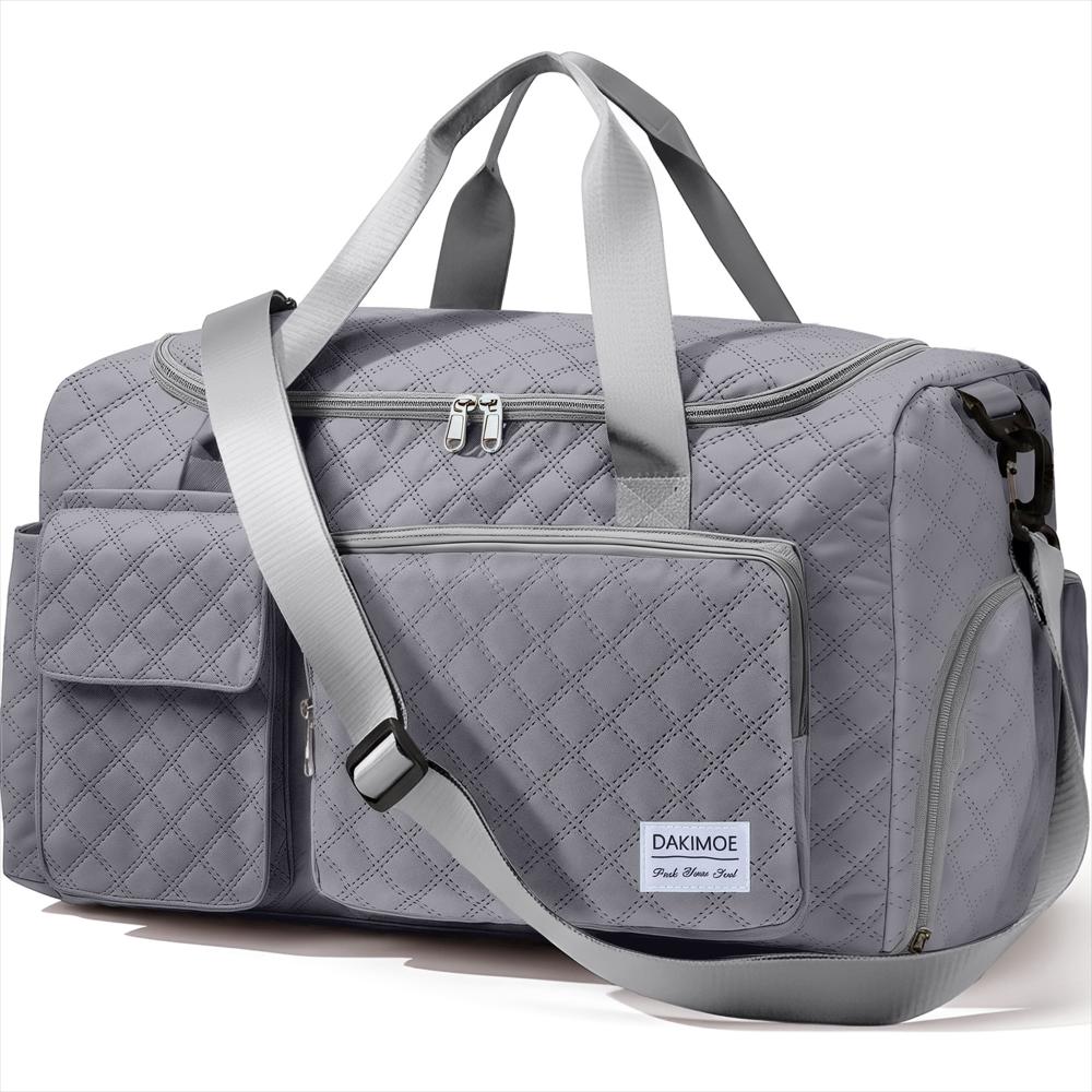 Bolso De Viaje Dakimoe Impermeable Con Compartimento Para Zapatos Gris img #1