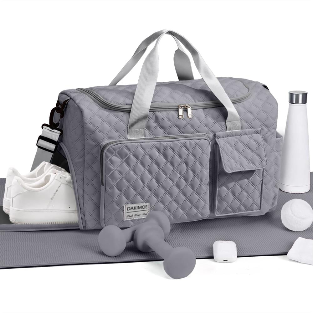 Bolso De Viaje Dakimoe Impermeable Con Compartimento Para Zapatos Gris img #4
