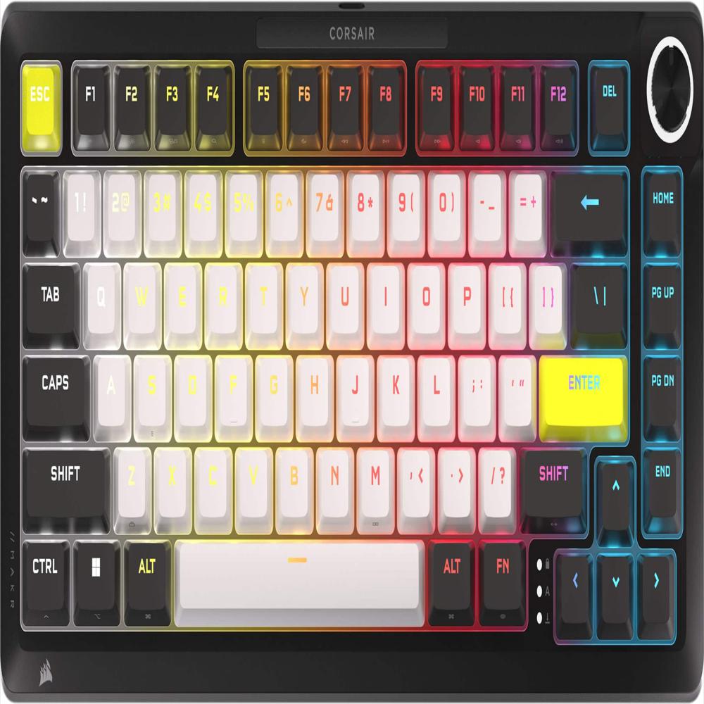 Teclado Diy Corsair Makr Pro 75 Hall Effect Aluminio Negro img #2