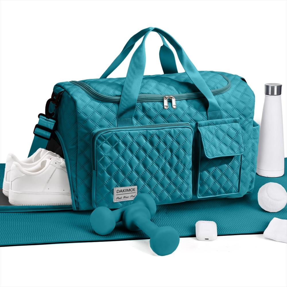 Bolso De Viaje Dakimoe Impermeable Con Compartimento Para Zapatos Azul img #5
