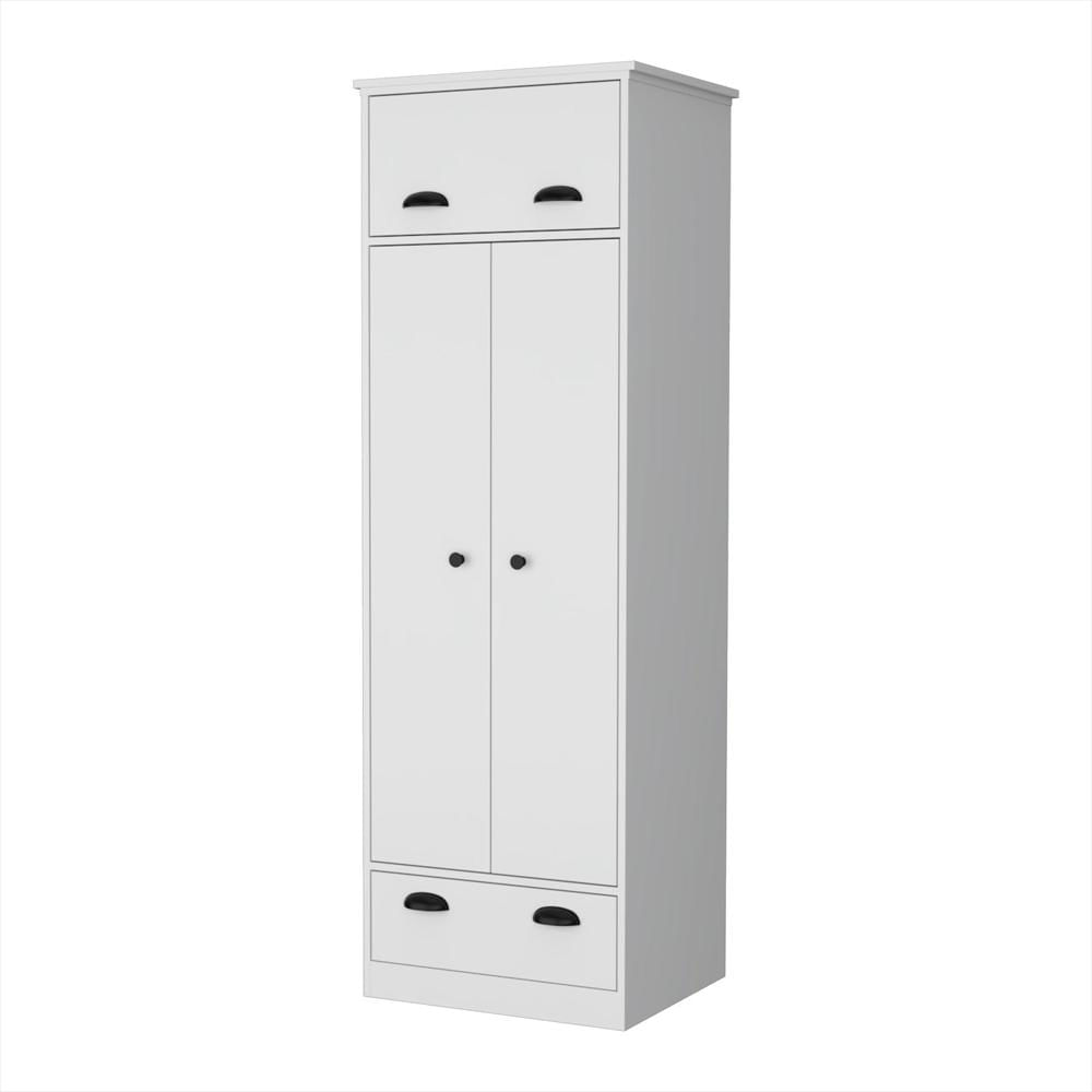 Closet Blanco 59X179cm Con 2 Cajones Con 1 Entrepaños img #1