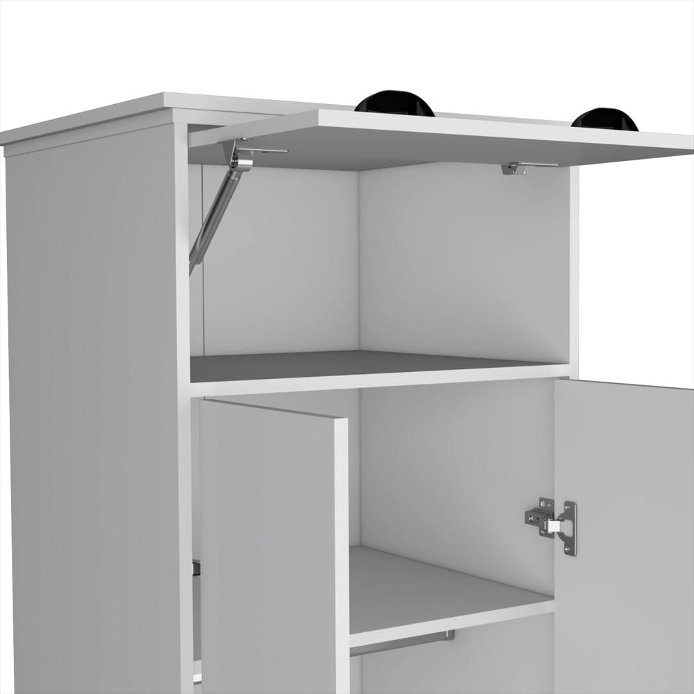 Closet Blanco 59X179cm Con 2 Cajones Con 1 Entrepaños img #4
