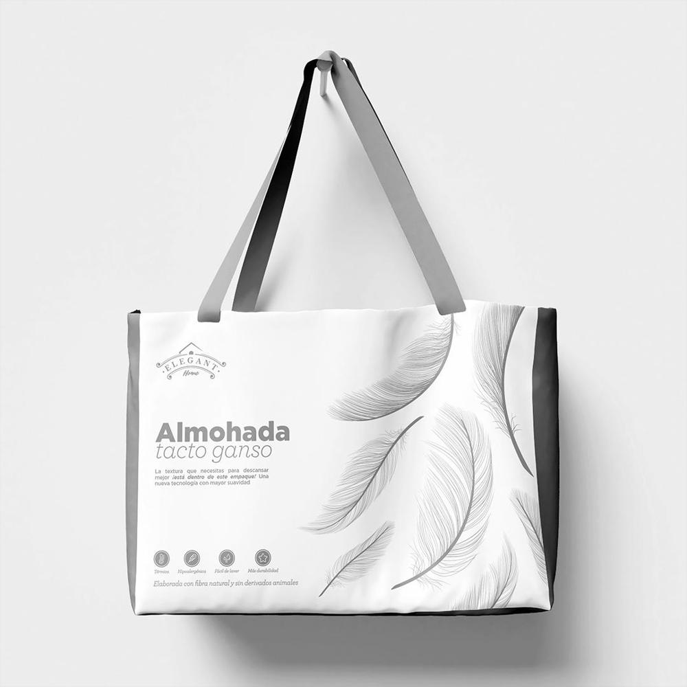 Almohada Fibra Natural Tacto Ganso Blanco 70 Cm img #3