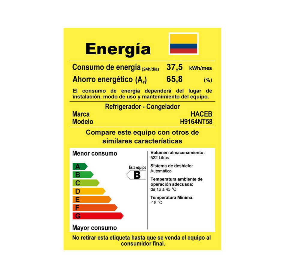 Nevecon HACEB Side By Side 586 L CROSS DOOR MOSCU 9002733 Negro img #8