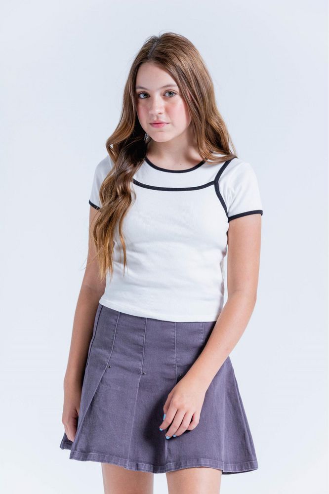 Camiseta Manga Corta Ajustada PEOPLE img #1