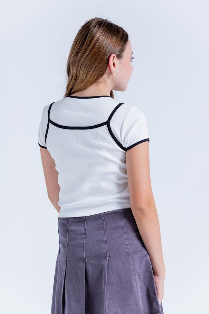 Camiseta Manga Corta Ajustada PEOPLE img #3