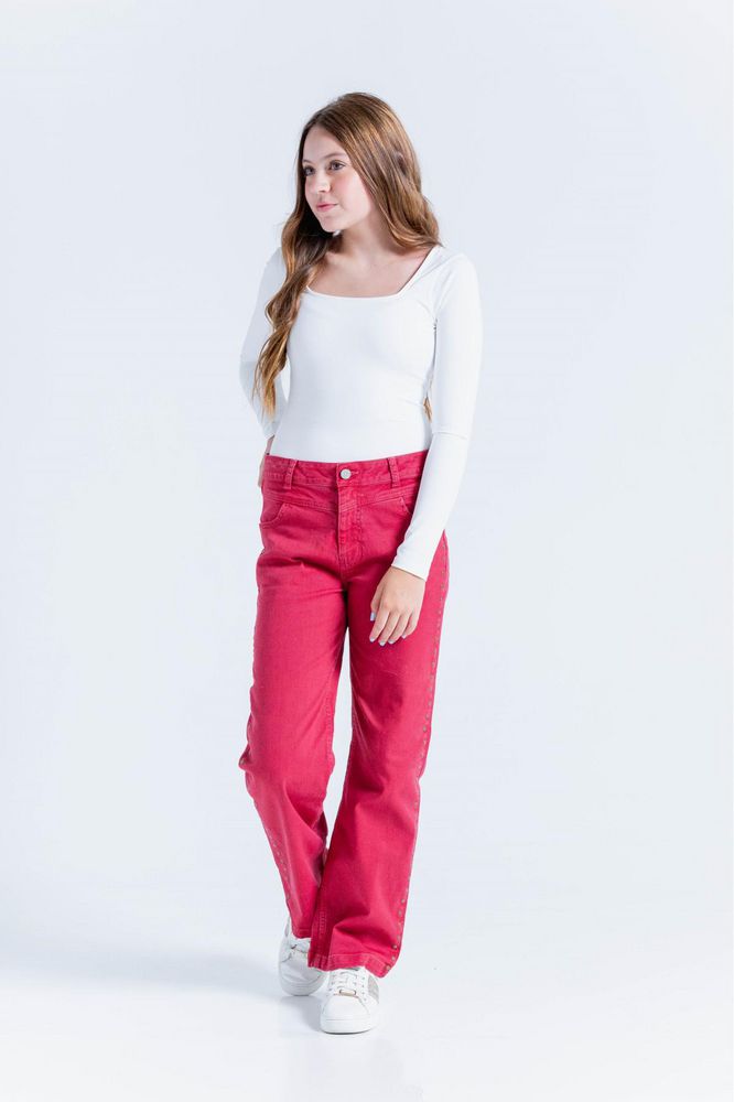 Pantalon Remaches Wide leg PEOPLE img #4
