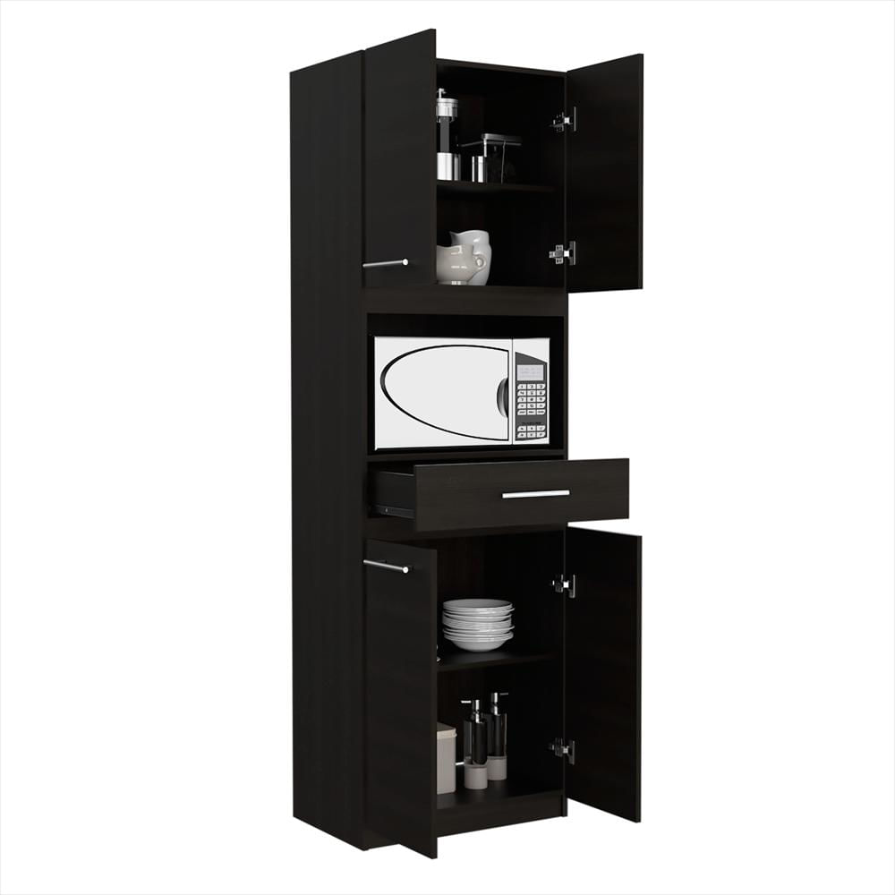 Módulo Microondas Manchester Wengue 62X197.6Cm Con Un Cajón Y Con Cuatro Puertas img #1