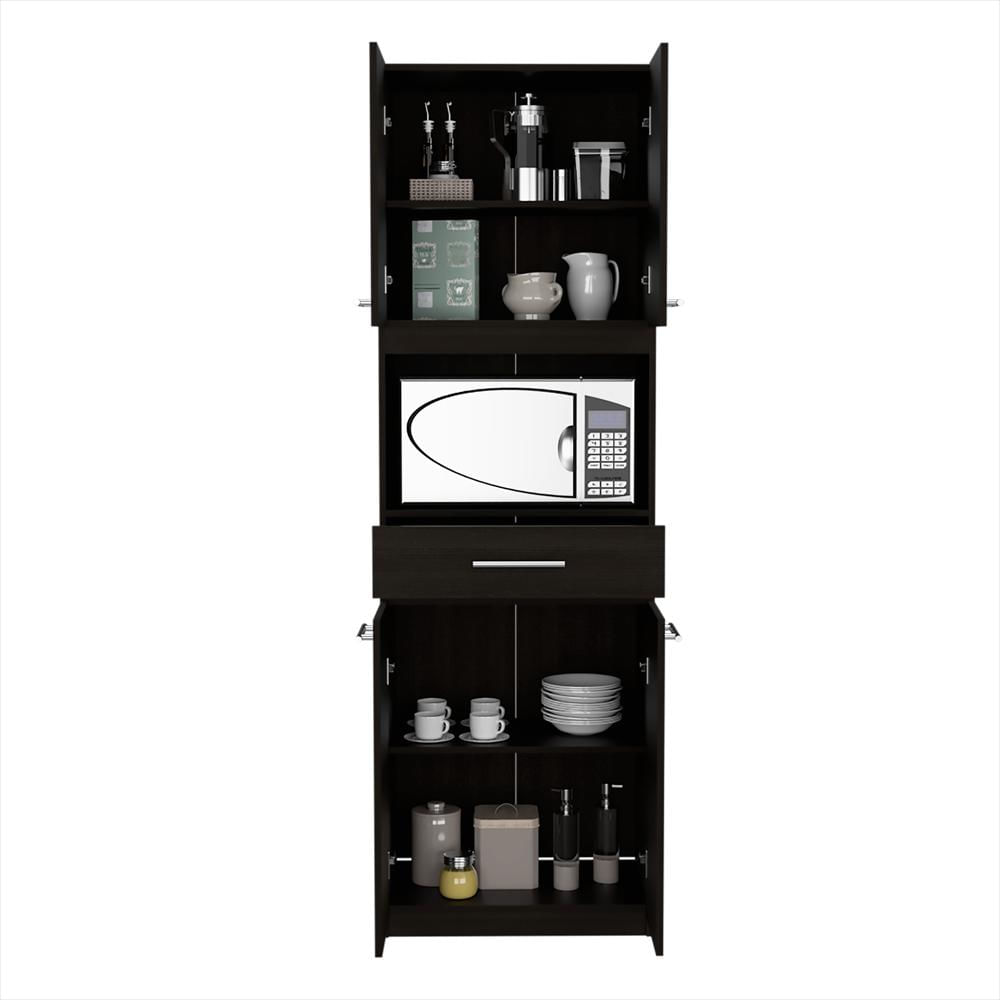 Módulo Microondas Manchester Wengue 62X197.6Cm Con Un Cajón Y Con Cuatro Puertas img #2