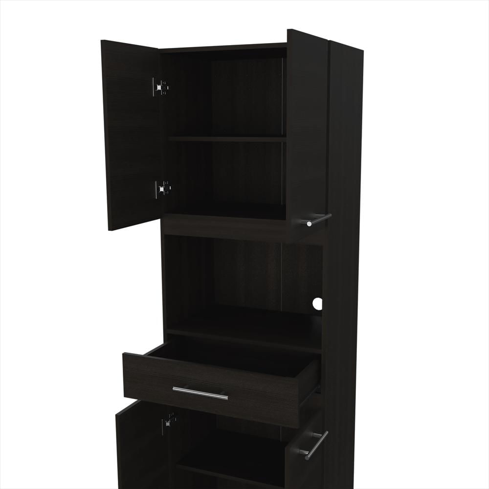 Módulo Microondas Manchester Wengue 62X197.6Cm Con Un Cajón Y Con Cuatro Puertas img #5
