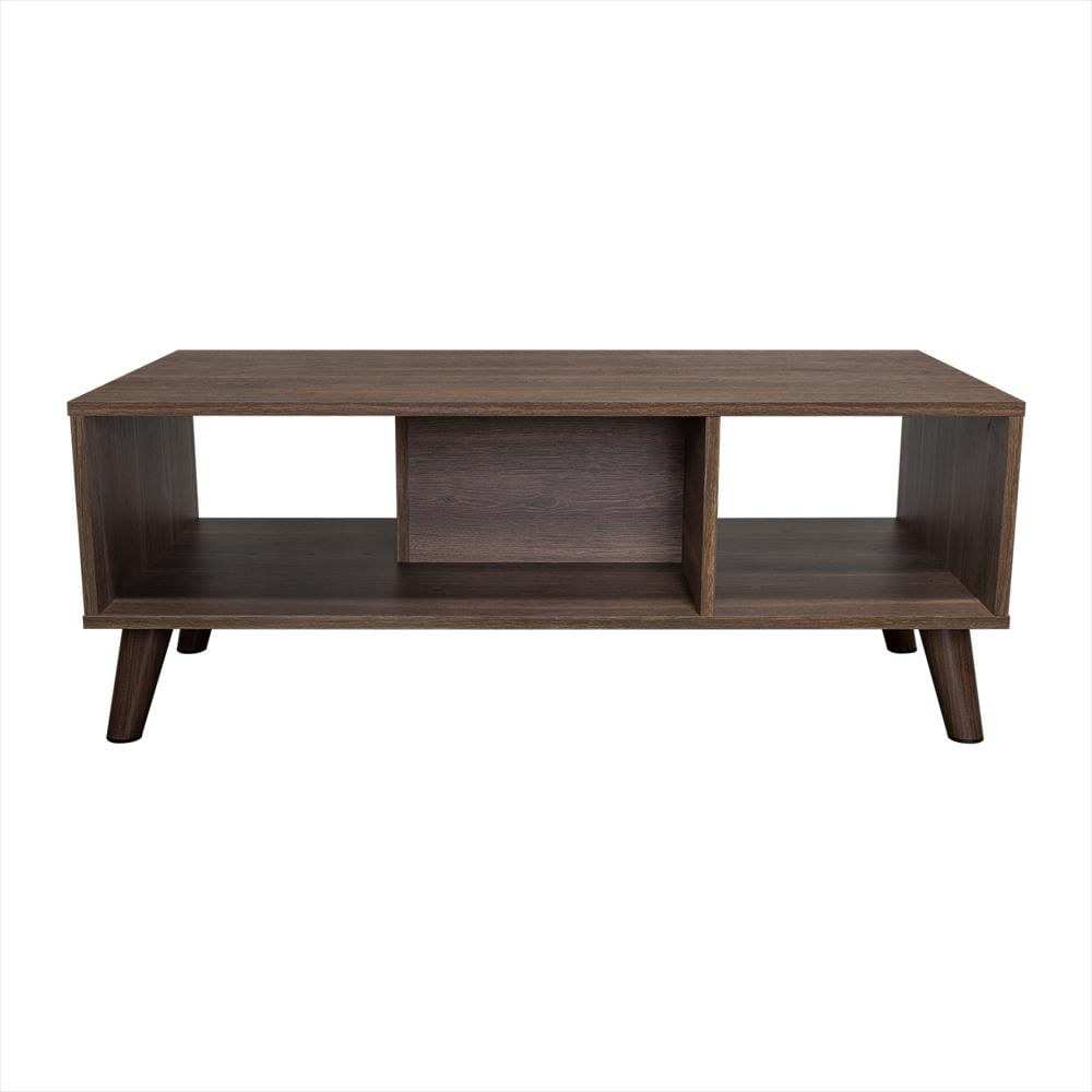 Mesa De Centro Z Coñac 101.1X40cm Rectangular Con Patas Y Con Compartimientos img #1