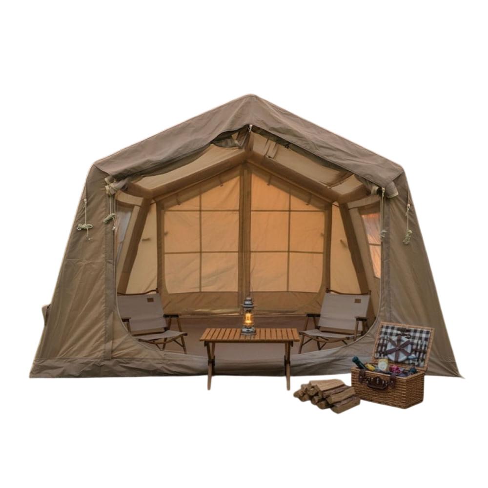 Carpa De Camping Inflable Para 4 A 6 Personas Con Salida Para Estufa img #1