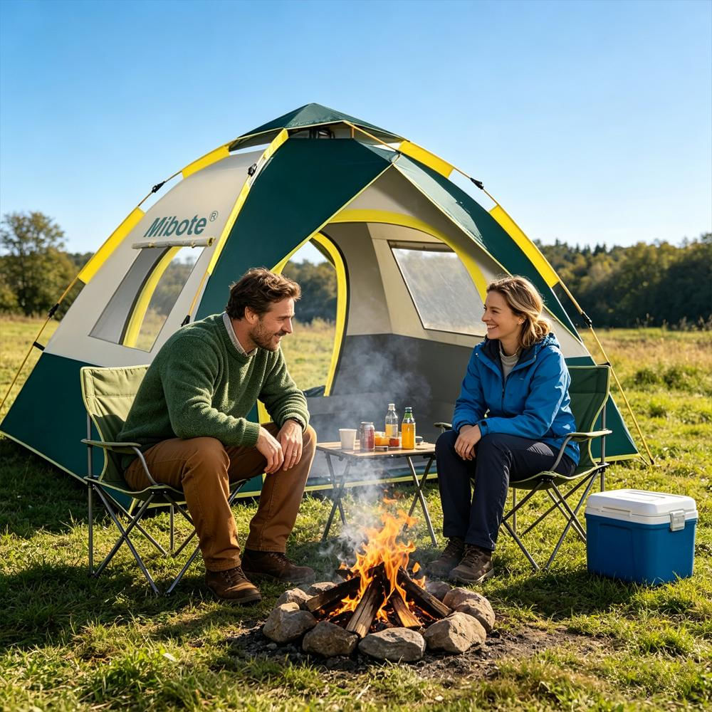 Carpa De Camping Mibote Para 2 Personas Automática Impermeable img #3